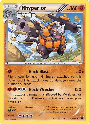 Rhyperior (62/146), XY Base Set — Pokémon card price