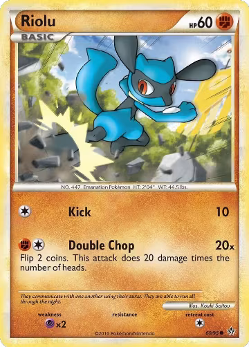 Riolu (60/95), Unleashed — Pokémon card price