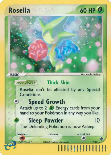 Roselia (9/97), EX Dragon — Pokémon card price