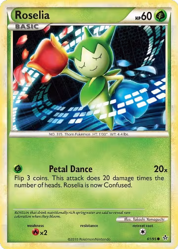 Roselia (61/95), Unleashed — Pokémon card price