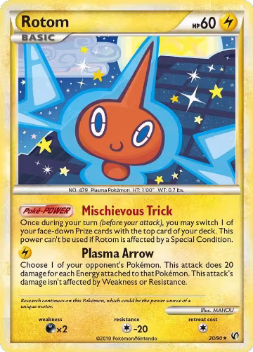 Rotom (20/90), Undaunted — Pokémon card price