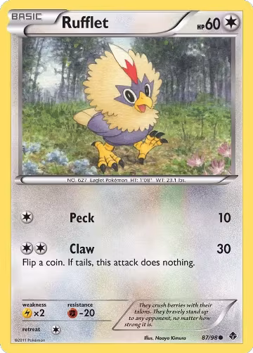 Rufflet (87) (87/98), Emerging Powers — Pokémon card price