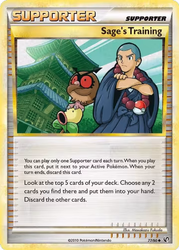Sage's Training (77/90), Undaunted — Pokémon card price
