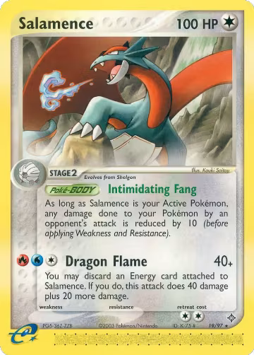 Salamence - 19/97 (19/97), EX Dragon — Pokémon card price