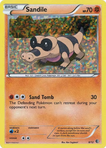 Sandile - 8/12 (008/012), McDonald's Promos 2011 — Pokémon card price