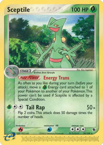 Sceptile - 20/109 (20/109), EX Ruby and Sapphire — Pokémon card price