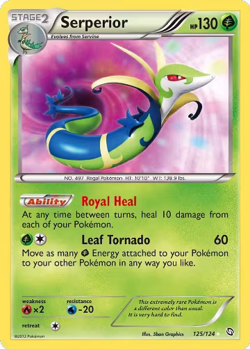 Serperior (125/124), Dragons Exalted — Pokémon card price