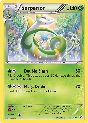 Serperior (13/149), Boundaries Crossed — Pokémon card price