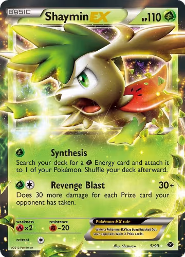 Shaymin EX (5/99), Next Destinies — Pokémon card price
