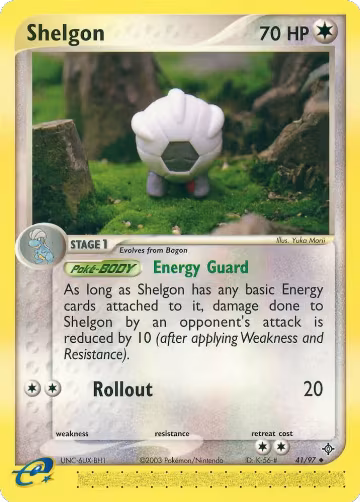 Shelgon - 41/97 (41/97), EX Dragon — Pokémon card price