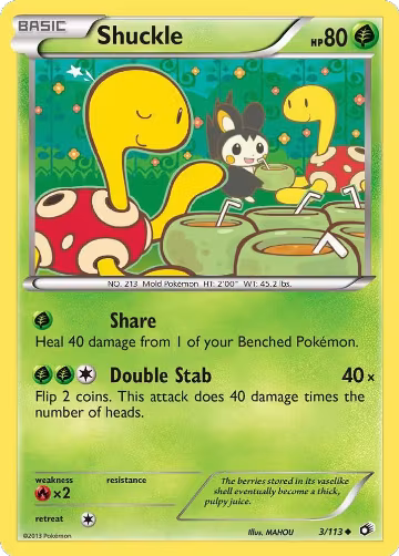 Shuckle (3/113), Legendary Treasures — Pokémon card price