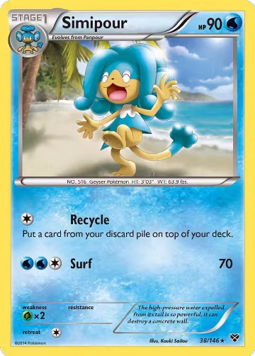 Simipour (38/146), XY Base Set — Pokémon card price
