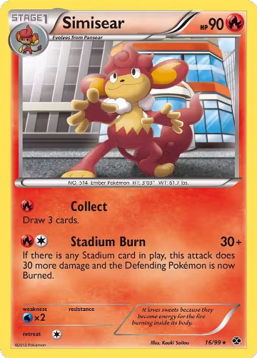 Simisear (16/99), Next Destinies — Pokémon card price