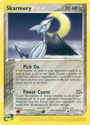 Skarmory (21/97), EX Dragon — Pokémon card price