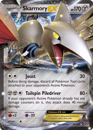 Skarmory EX (80/146), XY Base Set — Pokémon card price