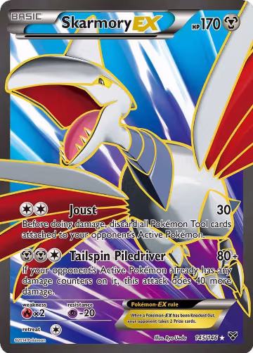 Skarmory EX (145 Full Art) (145/146), XY Base Set — Pokémon card price