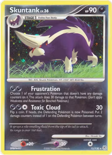 Skuntank (15/130), Diamond and Pearl — Pokémon card price