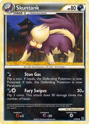 Skuntank (37/90), Undaunted — Pokémon card price