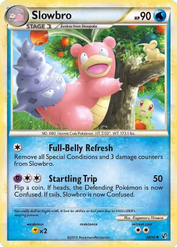 Slowbro (38/90), Undaunted — Pokémon card price