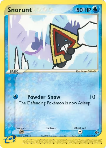 Snorunt (44/97), EX Dragon — Pokémon card price