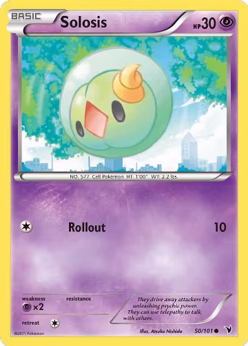 Solosis (50/101), Noble Victories — Pokémon card price