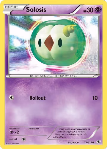 Solosis (73) (73/113), Legendary Treasures — Pokémon card price