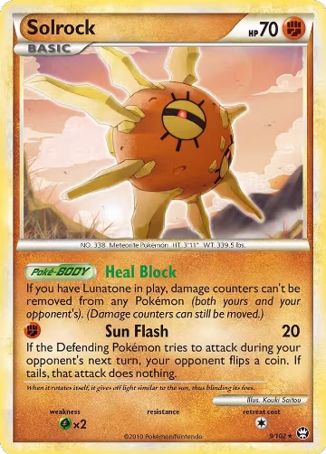 Solrock (9/102), Triumphant — Pokémon card price