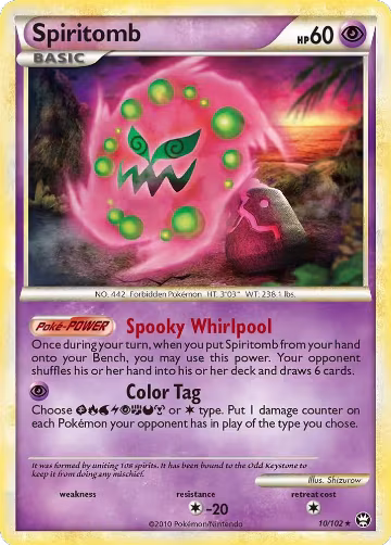 Spiritomb (10/102), Triumphant — Pokémon card price