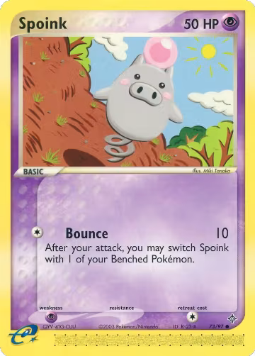 Spoink - 73/97 (73/97), EX Dragon — Pokémon card price