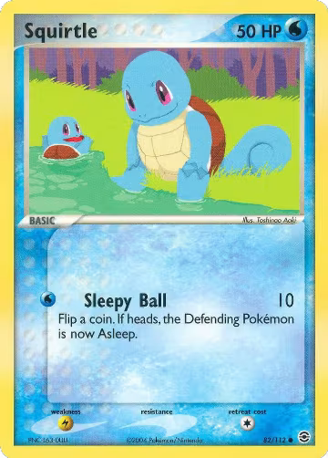 Squirtle - 082/112 (82/112), EX FireRed & LeafGreen — Pokémon card price