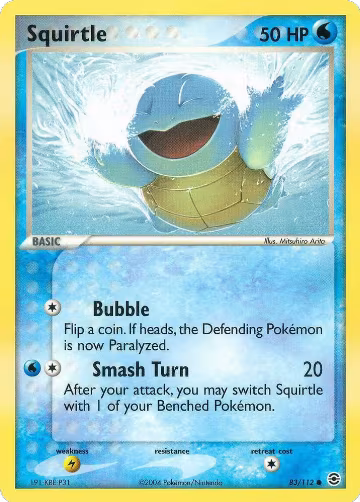 Squirtle - 083/112 (83/112), EX FireRed & LeafGreen — Pokémon card price