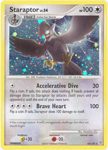 Staraptor (16/130), Diamond and Pearl — Pokémon card price
