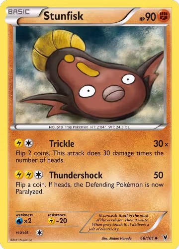 Stunfisk (68) (68/101), Noble Victories — Pokémon card price