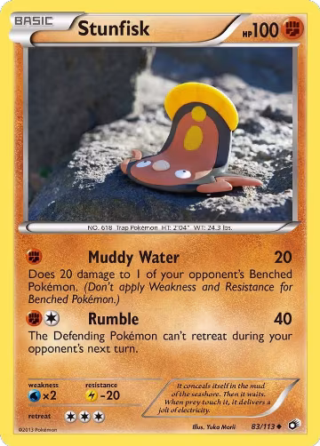 Stunfisk (83/113), Legendary Treasures — Pokémon card price