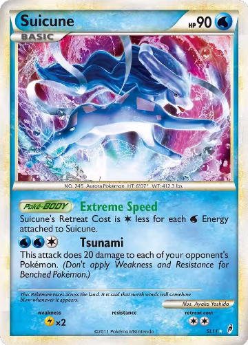 Suicune (Shiny) (SL11), Call of Legends — Pokémon card price