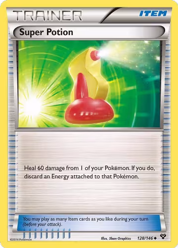 Super Potion (128/146), XY Base Set — Pokémon card price