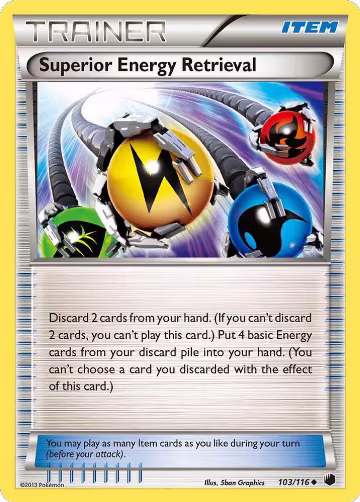 Superior Energy Retrieval (103/116), Plasma Freeze — Pokémon card price