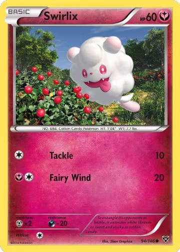 Swirlix (94/146), XY Base Set — Pokémon card price