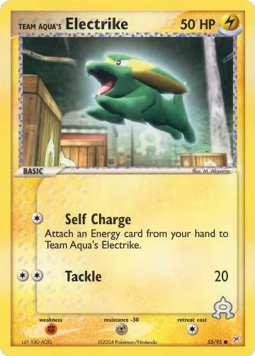 Team Aqua's Electrike - 53/95 (53/95), EX Team Magma vs Team Aqua — Pokémon card price