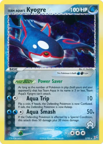 Team Aqua's Kyogre (3/95), EX Team Magma vs Team Aqua — Pokémon card price