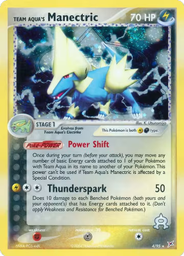 Team Aqua's Manectric - 4/95 (4/95), EX Team Magma vs Team Aqua — Pokémon card price