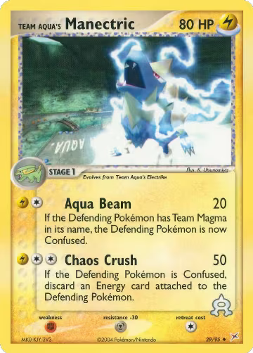 Team Aqua's Manectric - 29/95 (29/95), EX Team Magma vs Team Aqua — Pokémon card price