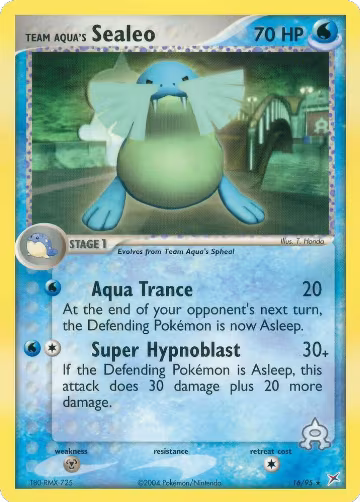 Team Aqua's Sealeo - 16/95 (16/95), EX Team Magma vs Team Aqua — Pokémon card price