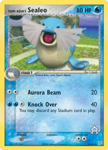 Team Aqua's Sealeo - 31/95 (31/95), EX Team Magma vs Team Aqua — Pokémon card price