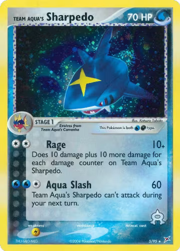 Team Aqua's Sharpedo - 5/95 (5/95), EX Team Magma vs Team Aqua — Pokémon card price