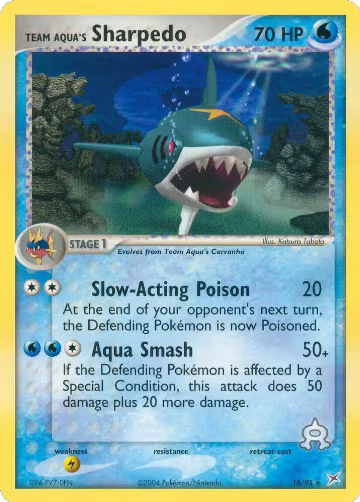 Team Aqua's Sharpedo - 18/95 (18/95), EX Team Magma vs Team Aqua — Pokémon card price