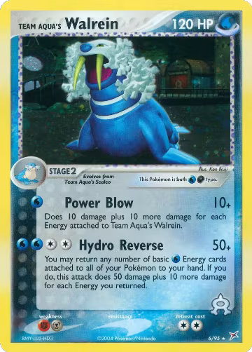 Team Aqua's Walrein (6/95), EX Team Magma vs Team Aqua — Pokémon card price