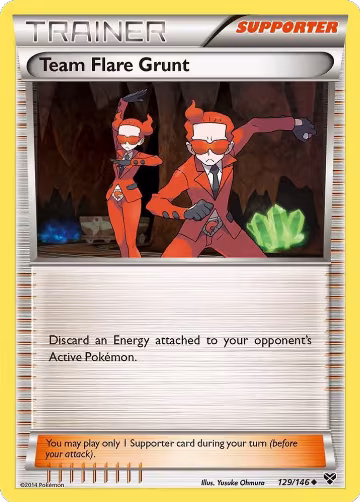 Team Flare Grunt (129/146), XY Base Set — Pokémon card price