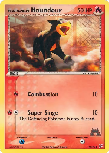 Team Magma's Houndour - 62/95 (62/95), EX Team Magma vs Team Aqua — Pokémon card price