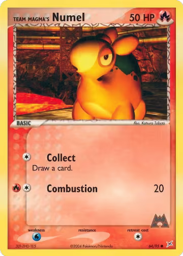 Team Magma's Numel (64/95), EX Team Magma vs Team Aqua — Pokémon card price